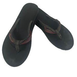 Teva Womens Sandals 7 Textile Synthetic Flip Flops Hiking Comfort Be…